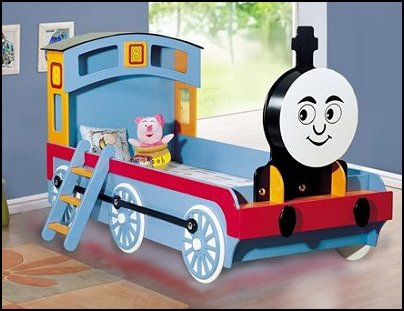 Fun Train Bed theme beds kids rooms theme bed train theme.jpg